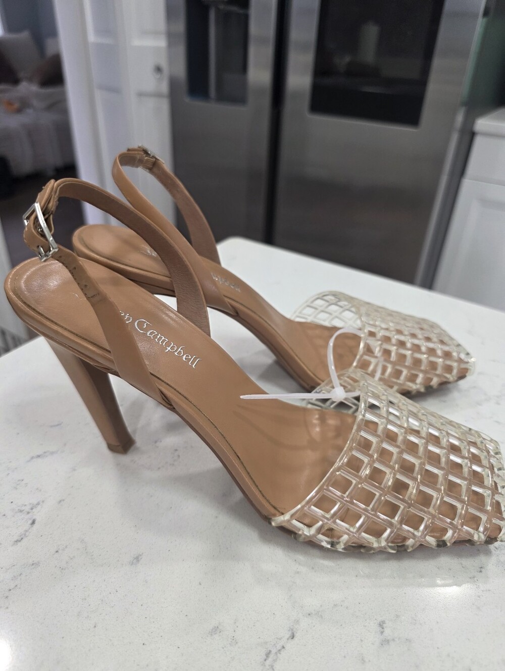 JEFFREY CAMPBELL Aviary Slingback Jelly Pump NWOT size 8